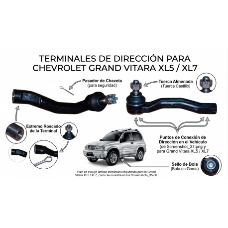 Terminal Externo Derecho Chevrolet Gran Vitara Xl5 Xl7