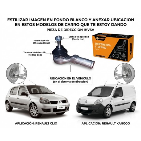 Terminal Exter Derecho Renault Clio Twingo Megane Kangoo