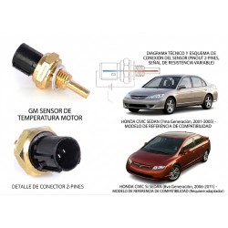 Valvula De Temperatura Para Honda Accord Y Civic