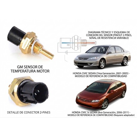 Valvula De Temperatura Para Honda Accord Y Civic