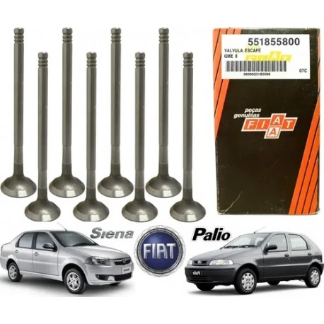 Valvula Escape Siena Palio 1.2 1.3 Fiat Idea Cuña Corta