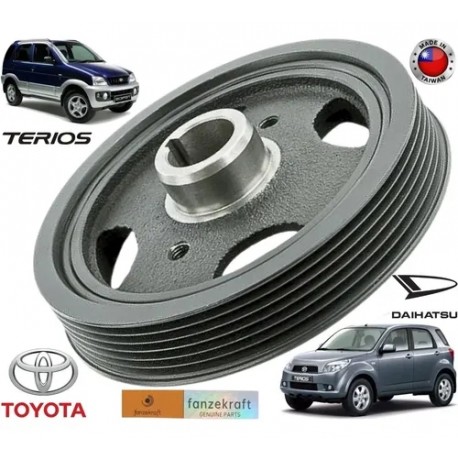 Polea Cigueñal Damper Motor Terios Bego Yaris 1.3 1.5