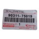 Estopera Trasera Cigueñal Toyota Yaris 1.3 1.5 75x107